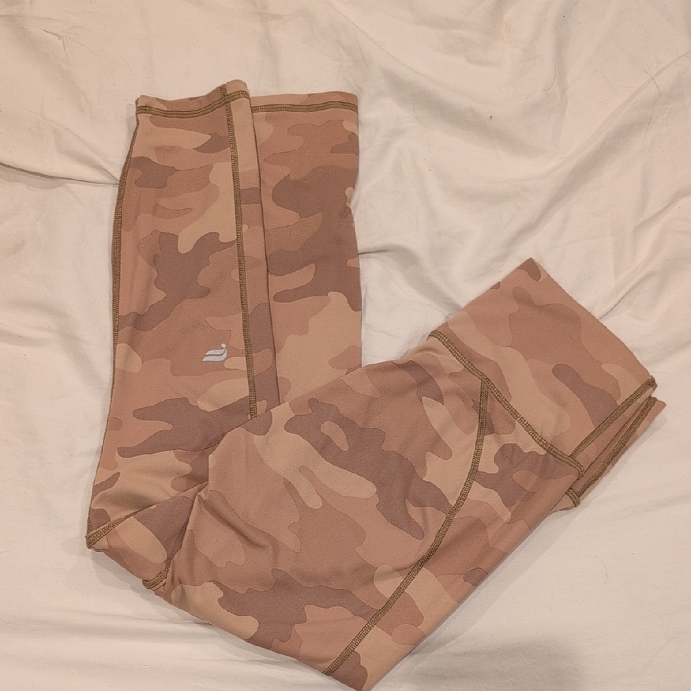 Fabletics  Tan Camouflage Leggings